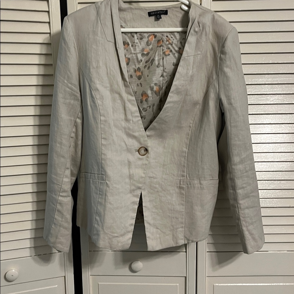 For Cynthia Light Gray Jacket
